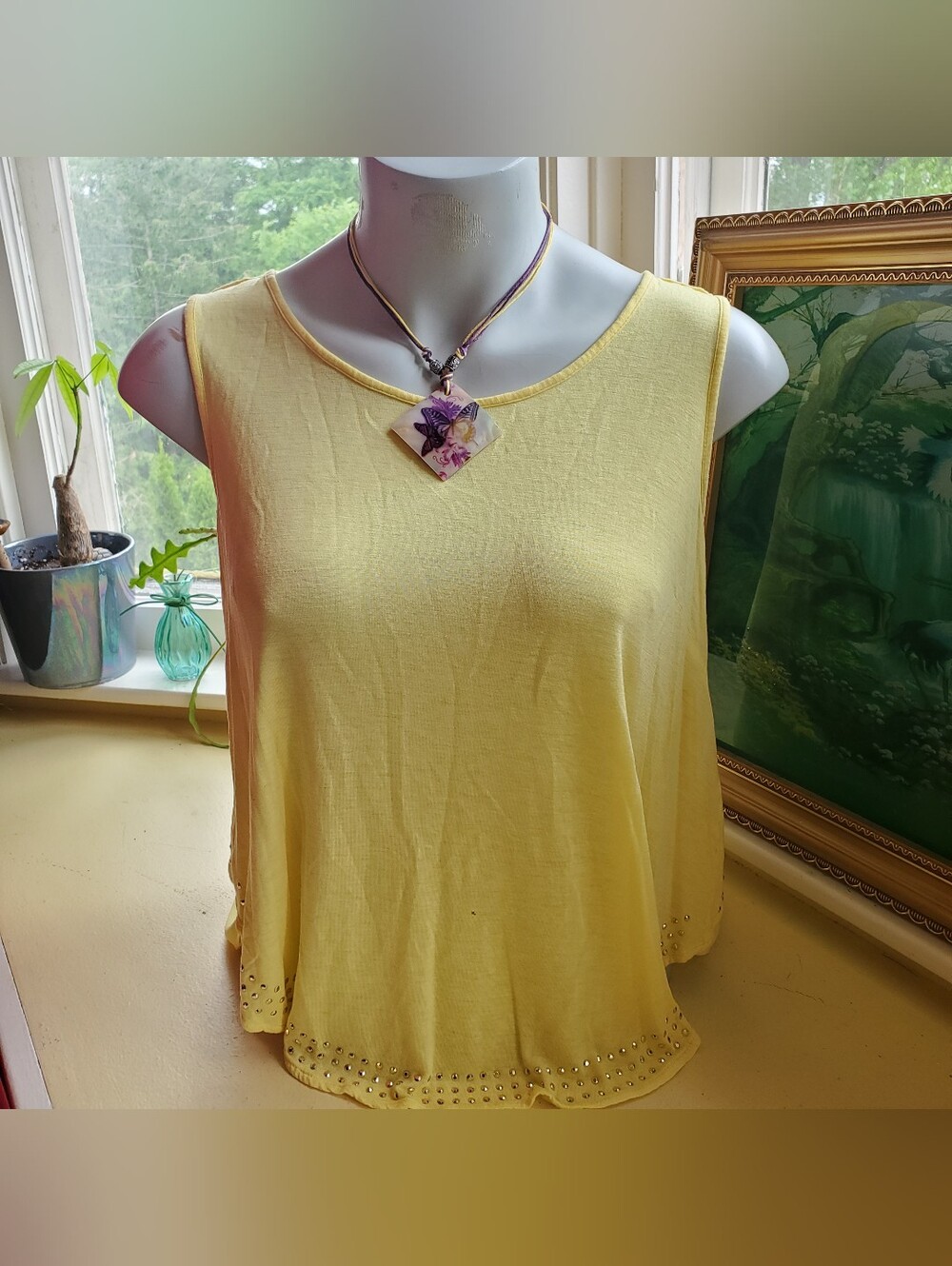 Jennifer Lopez Y2k Yellow Loose Blouse